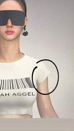 SARAH AGGEL BARCODE TEE