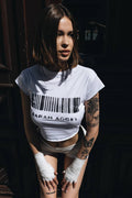 SARAH AGGEL BARCODE TEE